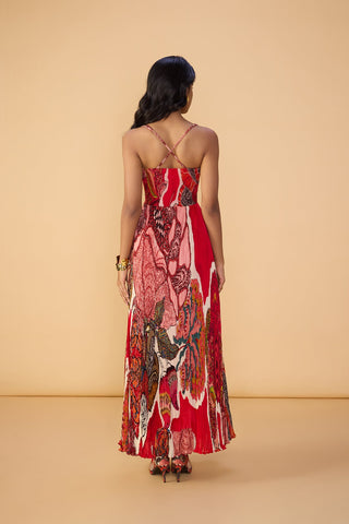 Kiara raspberry red dress