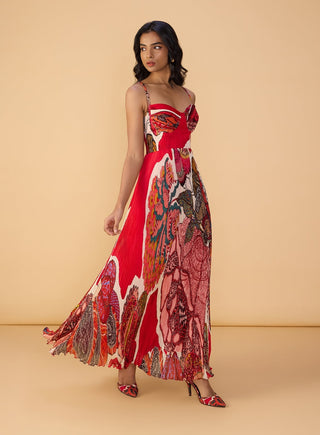 Kiara raspberry red dress