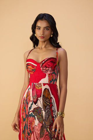 Kiara raspberry red dress