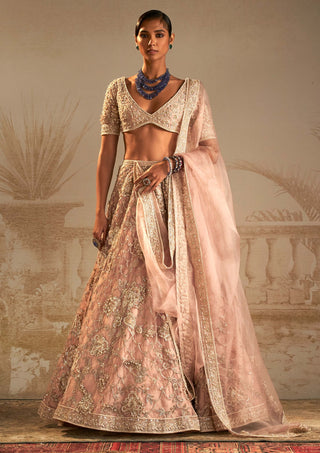 Ridhi Mehra-Doli Dusty Pink Lehenga Set-INDIASPOPUP.COM