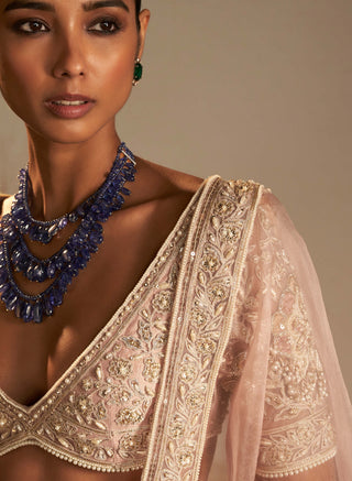 Ridhi Mehra-Doli Dusty Pink Lehenga Set-INDIASPOPUP.COM