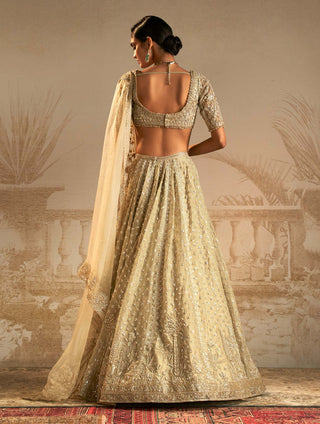 Ridhi Mehra-Chandni Silver Green Lehenga Set-INDIASPOPUP.COM