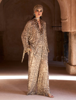 Kiya gold tunic and pants set