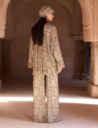 Kiya gold tunic and pants set