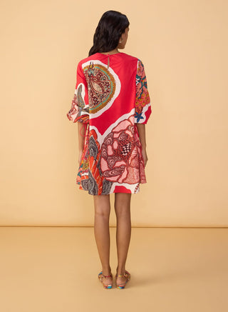 Nova raspberry red dress