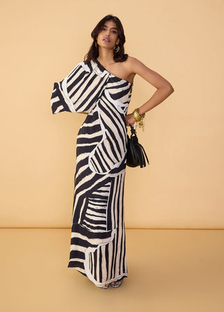 Selna black and white dress