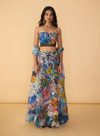 Larissa corset blouse and skirt set