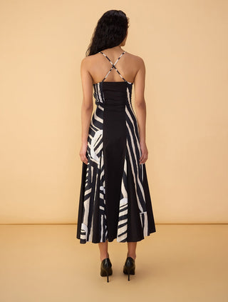 Mila black and white dress