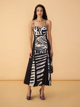 Mila black and white dress