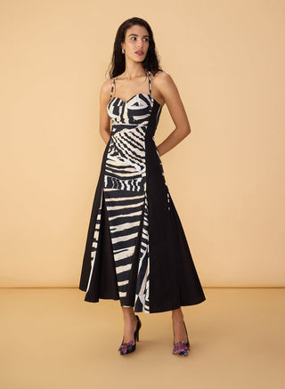 Mila black and white dress