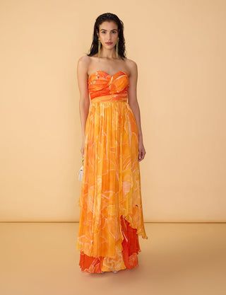 Amora orange dress