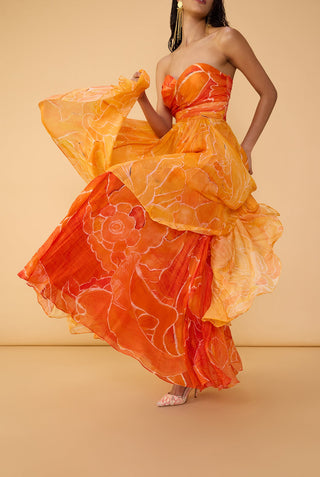 Amora orange dress