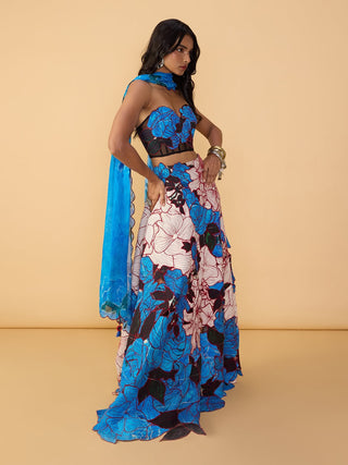 Starla corset blouse and lehenga set