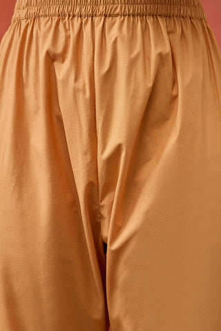 Mustard Kumkum Embroidered Anarkali Set by Shivani Bhargava available on Indiaspopup.com