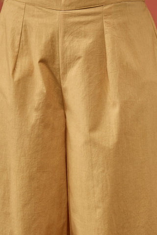 Mustard Manjari Mughal Jaal Long Kurta Set by Shivani Bhargava available on Indiaspopup.com