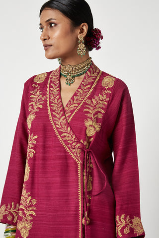 Payal Pratap-Fuchsia Akilah Embroidered Kurta And Salwar-INDIASPOPUP.COM