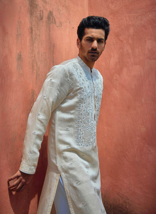 Roopangarh Ivory Kurta And Salwar by Ankit V Kapoor available on Indiaspopup.com