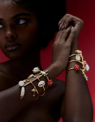 Outhouse Gold Cartella Handcuff available on indiaspopup