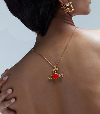 Outhouse Gold Iconette Pendant available on indiaspopup