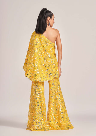Rococo By Raghvi-Ambre Yellow Sharara And Top-INDIASPOPUP.COM