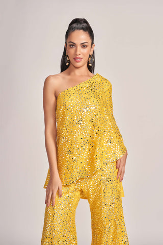 Rococo By Raghvi-Ambre Yellow Sharara And Top-INDIASPOPUP.COM