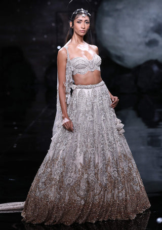 Dolly J-Pandora Dusty Ivory Bridal Lehenga Set-INDIASPOPUP.COM