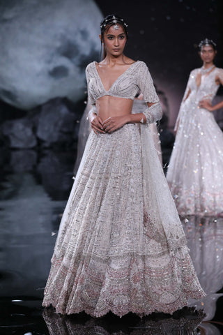 Dolly J-Larisa Dusty Ivory Lehenga Set-INDIASPOPUP.COM