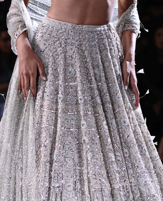 Dolly J-Larisa Dusty Ivory Lehenga Set-INDIASPOPUP.COM