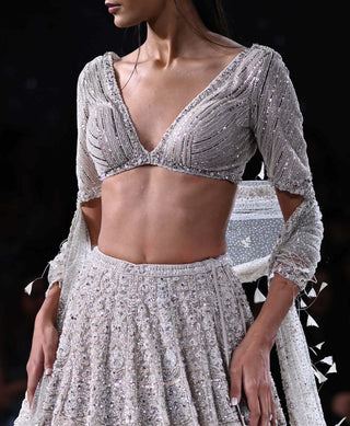 Dolly J-Larisa Dusty Ivory Lehenga Set-INDIASPOPUP.COM