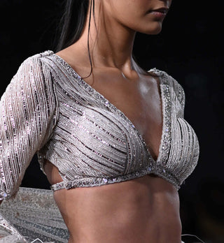 Dolly J-Larisa Dusty Ivory Lehenga Set-INDIASPOPUP.COM