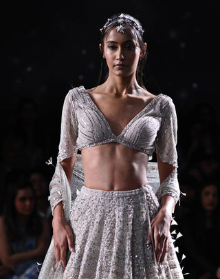 Dolly J-Larisa Dusty Ivory Lehenga Set-INDIASPOPUP.COM