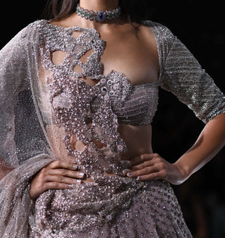Dolly J-Amara Powder Pink Lehenga Set-INDIASPOPUP.COM