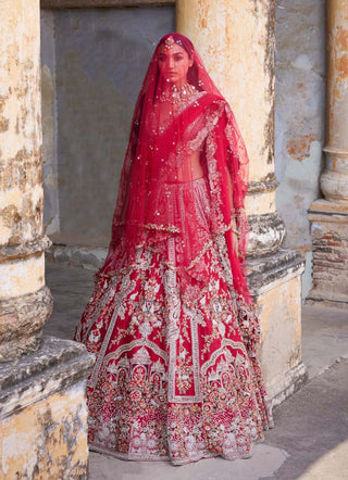 Dolly J-Eleni Maroon Bridal Lehenga Set-INDIASPOPUP.COM