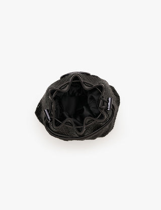 Outhouse Black Poppi Crystal Bucket Bag available on indiaspopup