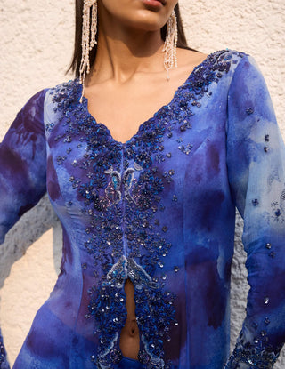 Dolly J Cloud Whisper Jacket And Sharara Set available on indiaspopup