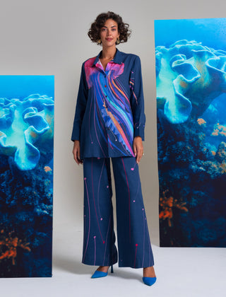 Ocean mist purple shirt and pants