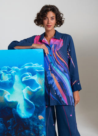 Ocean mist purple shirt and pants