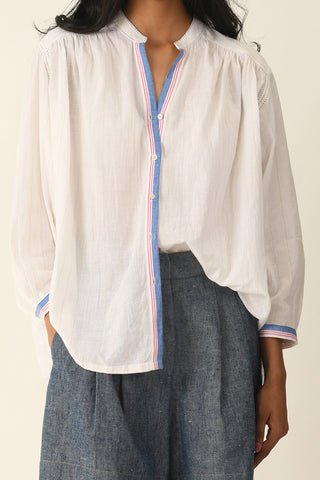 Sabinii ivory smocking shirt