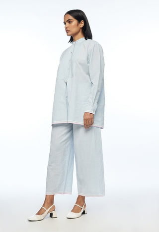 Mandonii yoke pleated top and pants