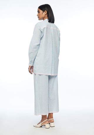 Mandonii yoke pleated top and pants