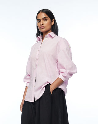 Gallicanae pink collared shirt