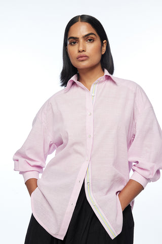 Gallicanae pink collared shirt