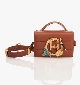 Outhouse Tan Brown Midi Disco Bag available on indiaspopup