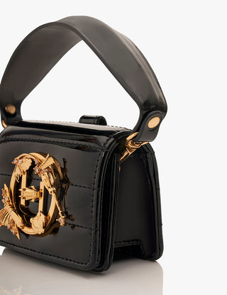 Outhouse Noir Black Furbie Nano Bag available on indiaspopup