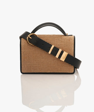 Outhouse Black Jute Midi Disco Bag available on indiaspopup