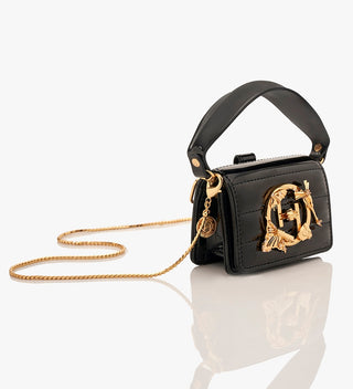 Outhouse Noir Black Furbie Nano Bag available on indiaspopup