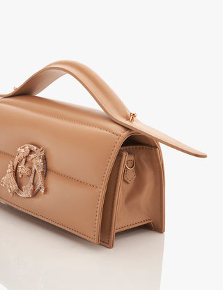 Outhouse Brown Furbie Grande Bag available on indiaspopup