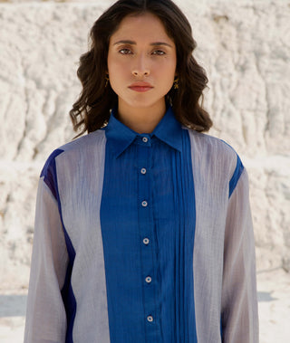 The Loom Art-Salted Sea Shirt Dress-INDIASPOPUP.COM