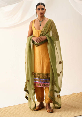 Itrh-Kelaya Yellow Kurta Set-INDIASPOPUP.COM