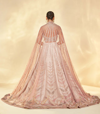 Matsya-Beige Raw Silk Lehenga Set-INDIASPOPUP.COM
